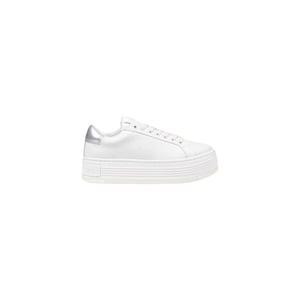 Calvin Klein Jeans Silberne Leder Plateausneaker