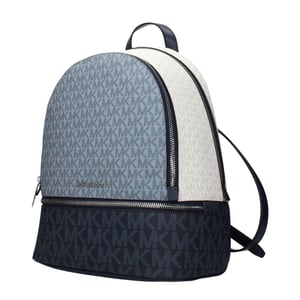 Michael Kors Blaue Stoff-Rucksack