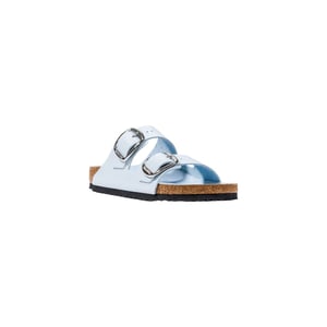 Birkenstock Blaue Kunstlederpantoffeln