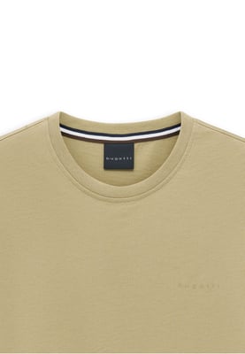 Bugatti Herren T-Shirt aus Baumwolle Modern Fit Rundhals