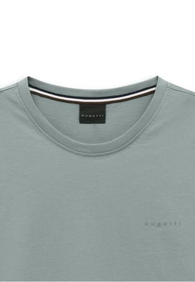 Bugatti Herren T-Shirt aus Baumwolle Modern Fit Rundhals