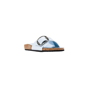 Birkenstock Blaue Kunstleder Flaches Sandalen