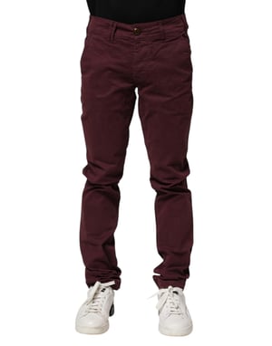 CYCLE Mahagoni Baumwollstretch Skinny-Fit Herren Jeans
