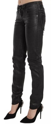 John Galliano Schwarz Gewaschene Niedrigbund Regular Leg Jeans