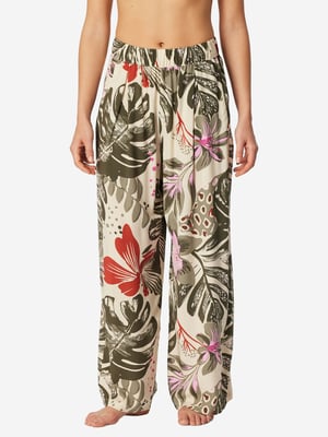 Schiesser Damen Pyjamahose Mix RelaxSchlafhose, Nacht Hose, Loungehose