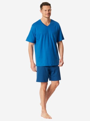 Schiesser Herren Pyjama Comfort EssentialsSchlafanzug, Pyjama Set, Nachtwäsche