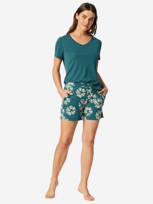 Schiesser Damen Pyjama ModernSchlafanzug, Pyjama Set, Nachtwäsche