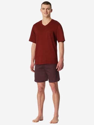 Schiesser Herren Pyjama Comfort EssentialsSchlafanzug, Pyjama Set, Nachtwäsche