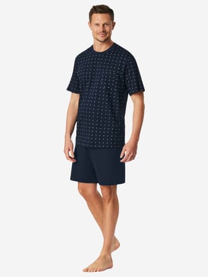 Schiesser Herren Pyjama Comfort EssentialsSchlafanzug, Pyjama Set, Nachtwäsche