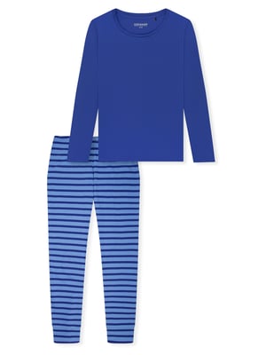 Schiesser Damen Pyjama Casual EssentialsSchlafanzug, Pyjama Set, Nachtwäsche