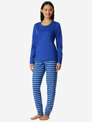 Schiesser Damen Pyjama Casual EssentialsSchlafanzug, Pyjama Set, Nachtwäsche