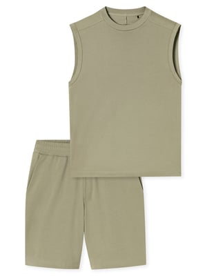 Schiesser Herren Pyjama ModernSchlafanzug, Pyjama Set, Nachtwäsche