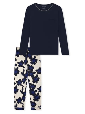 Schiesser Damen Pyjama ComfortSchlafanzug, Pyjama Set, Nachtwäsche