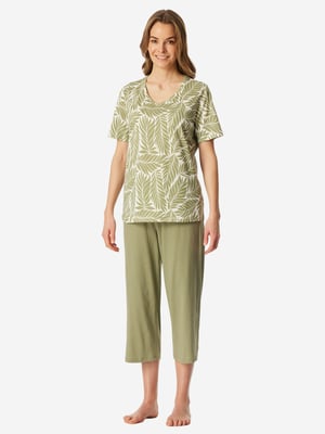 Schiesser Damen Pyjama Comfort EssentialsSchlafanzug, Pyjama Set, Nachtwäsche