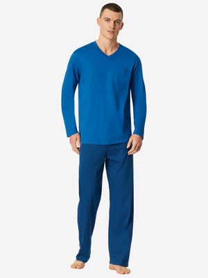 Schiesser Herren Pyjama Comfort EssentialsSchlafanzug, Pyjama Set, Nachtwäsche
