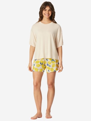 Schiesser Damen Pyjama Casual FashionSchlafanzug, Pyjama Set, Nachtwäsche