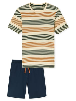 Schiesser Herren Pyjama CasualSchlafanzug, Pyjama Set, Nachtwäsche