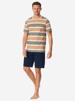 Schiesser Herren Pyjama CasualSchlafanzug, Pyjama Set, Nachtwäsche