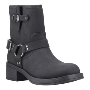 Rocket Dog - "Nino" Biker Stiefel für Damen, Knöchelhoch (Schwarz)