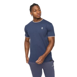 Crosshatch - "Preece" T-Shirt für Herren (Marine)