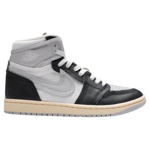 Nike - "Air Jordan 1" Sneaker für Damen, Leder, Hoch geschnitten (Schwarz)