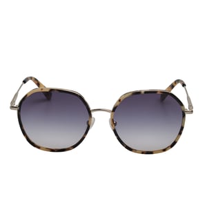 Damen hexagonale Metallsonnenbrille mit Acetatrahmen LO163S