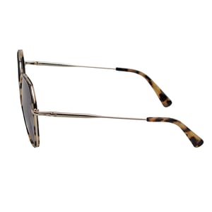 Damen hexagonale Metallsonnenbrille mit Acetatrahmen LO163S