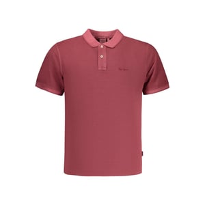 Pepe Jeans Rotes Baumwoll-Herrenpoloshirt