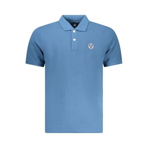 North Sails Blaues Baumwoll-Polo-Shirt für Herren