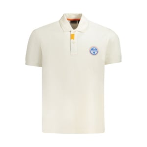 Napapijri Weißer Baumwoll-Herren-Polo