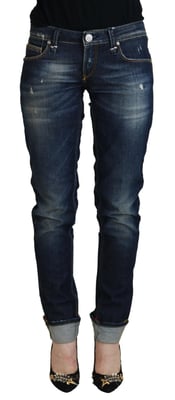 Skinny Jeans mit distressed Details