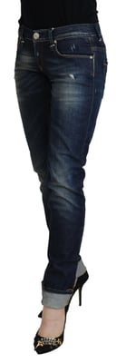 Skinny Jeans mit distressed Details