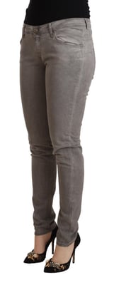 Graue Gerade Damenjeans Stil Pan71841