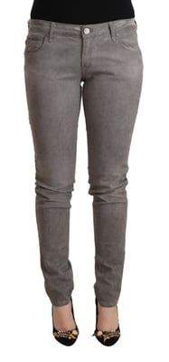 Graue Skinny Jeans