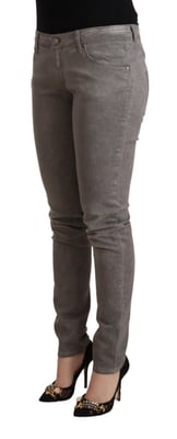 Graue Skinny Jeans
