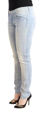 Gerade geschnittene helle Jeans