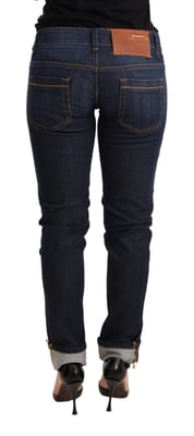 Skinny Jeans mit umgeschlagenem Saum