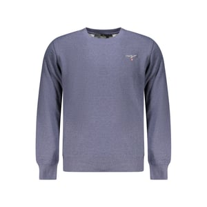 Accademia Militare Blauer recycelter Baumwoll-Herrenpullover