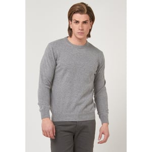 Gas Graues Woll-Sweatshirt