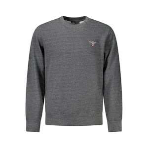 Akademie Militär Grau Recycelte Baumwolle Herren Sweatshirt