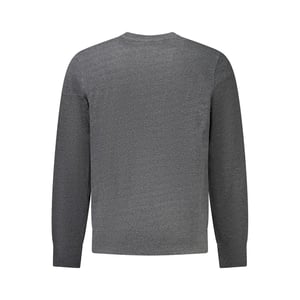 Akademie Militär Grau Recycelte Baumwolle Herren Sweatshirt