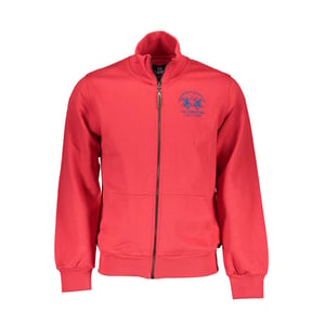 La Martina Rosso Baumwoll Herren Sweatshirt