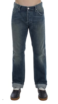 Abgenutzte Straight Leg Jeans
