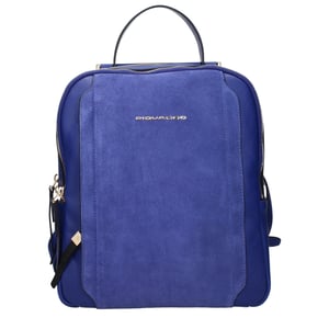Piquadro Blauer Leder-Rucksack
