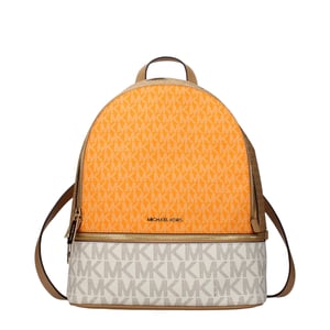 Michael Kors Beiger Stoff Rucksack