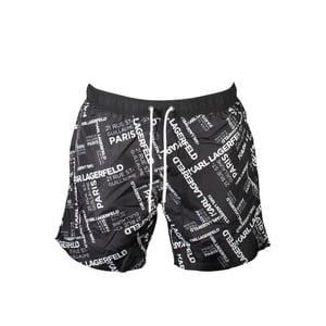 Karl Lagerfeld Schwarze Polyester Herren Badeboxer