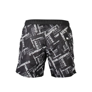 Karl Lagerfeld Schwarze Polyester Herren Badeboxer