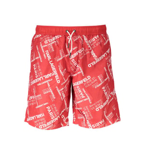 Karl Lagerfeld Rote Polyester Herren Bademode
