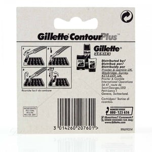 Gillette Contour Plus Rasierklingen 5er-Pack - Ersatzklingen
