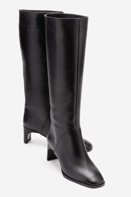 Taly Leder Blockabsatz Kniehoher Stiefel (Damen)